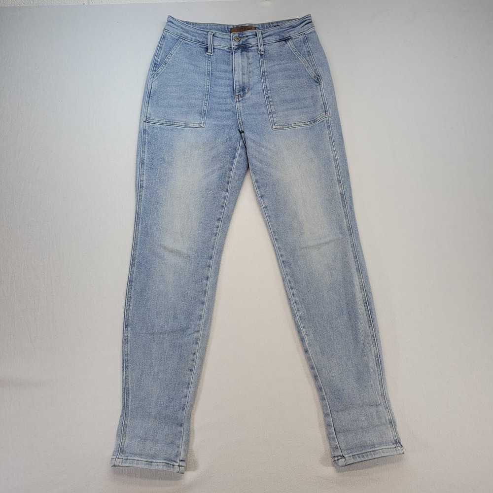 Judy Blue Jeans Womens 5/27‎ Blue Jogger High Rise Light Wash Stretch Denim